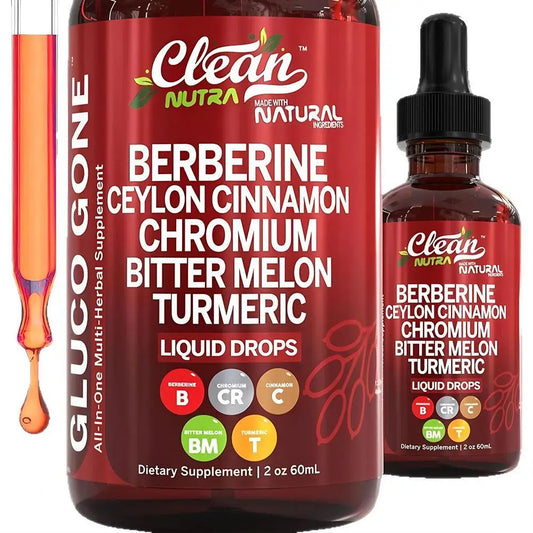 Berberine & Cinnamon Herbal Drops – Balance Blood Sugar, Boost Energy & Support Digestion