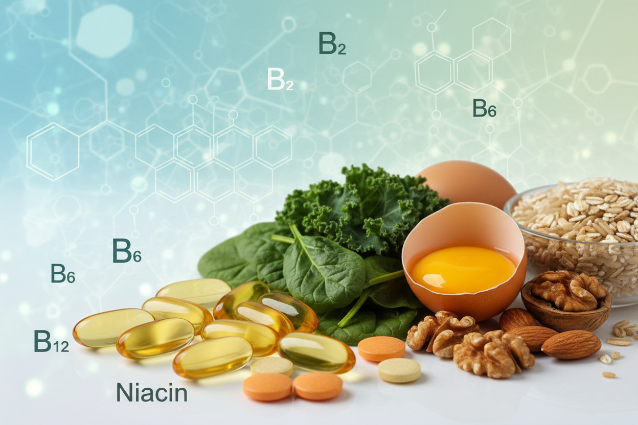 B‑Vitamins (B2, B6, B12, Niacin)